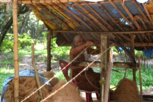 Coir Rope making - photo by Ajay Jain licensed under Creative Commons